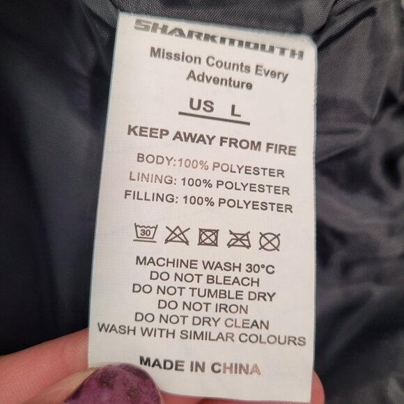 Women's Waterproof Sky Jacket Windproof Hooded Raincoat For Winter  Gray Large - Picture 10 of 16